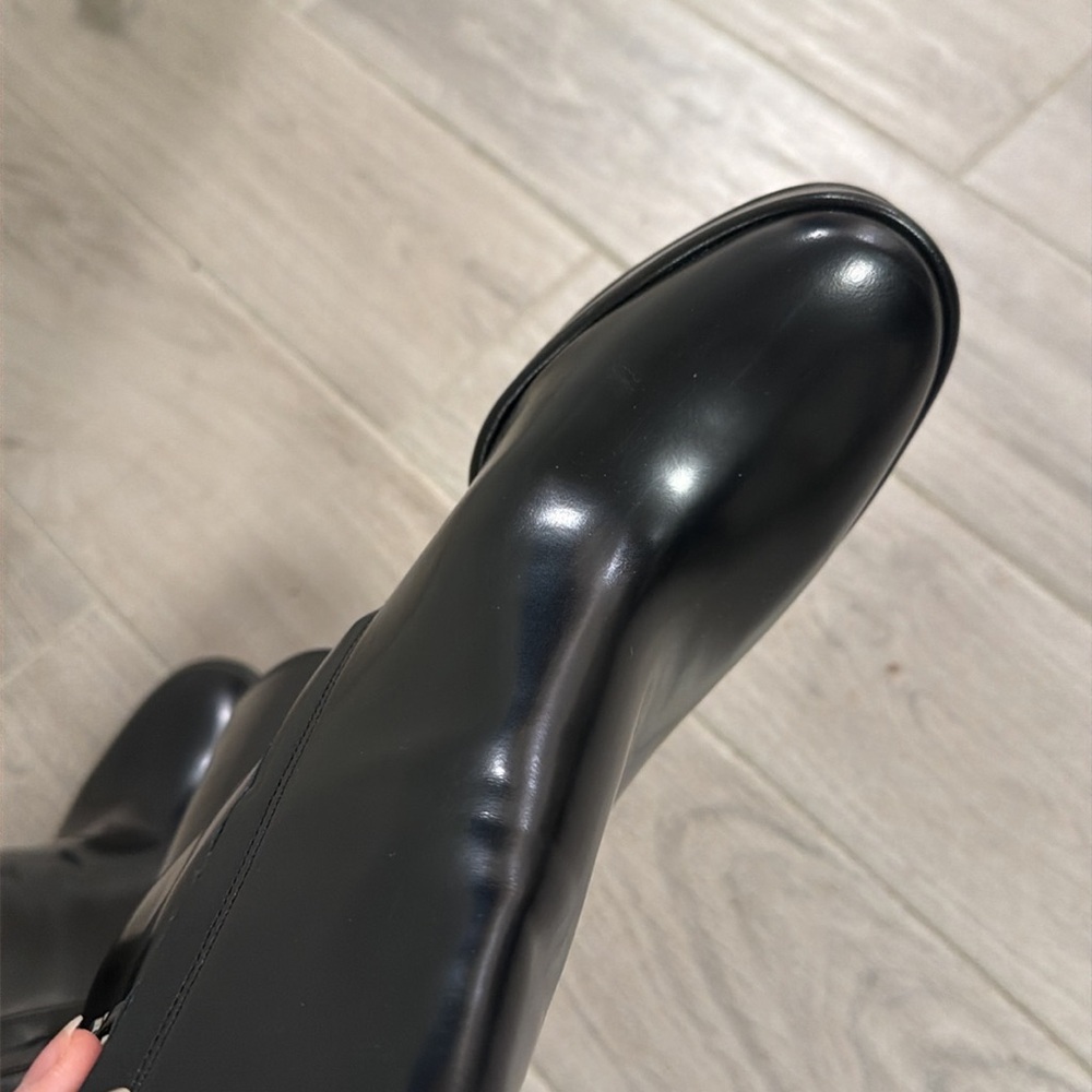 MICHAEL Michael Kors Carlisle Black Leather Platform Boot - Picture 4 of 7